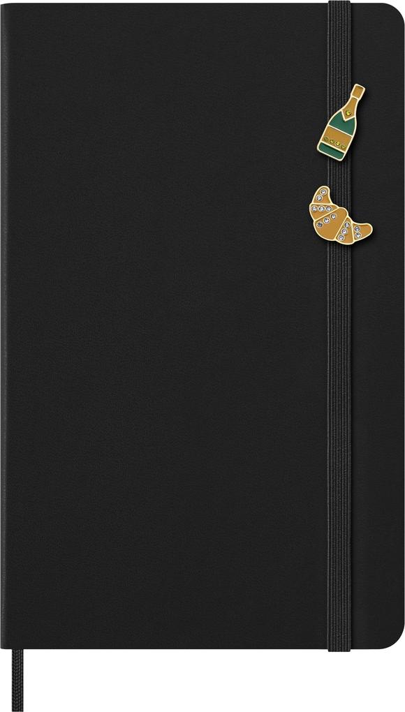 Weitere Ansicht: Moleskine Country Pins Frankreich (2er-Set), Croissant + Champagner