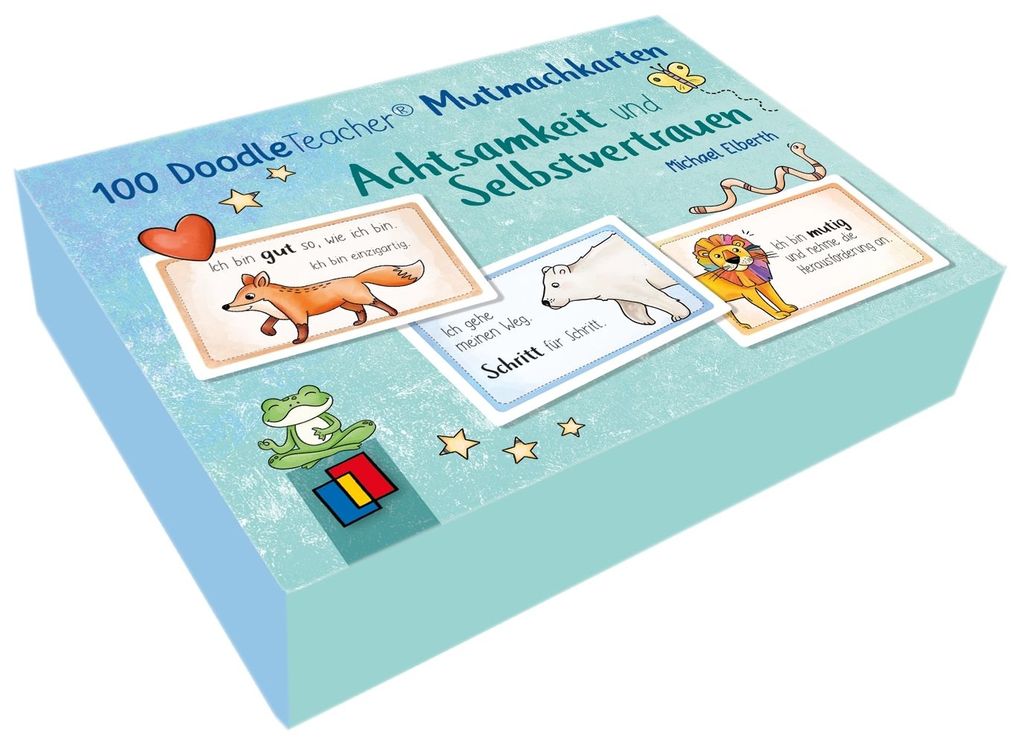 Weitere Ansicht: 100 Doodleteacher Mutmachkarten - Achtsamkeit und Selbstvertrauen | Doodleteacher