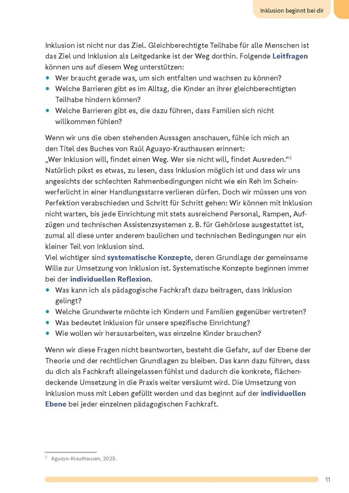 Weitere Ansicht: Inklusion! Aber wie? | Annika Hering