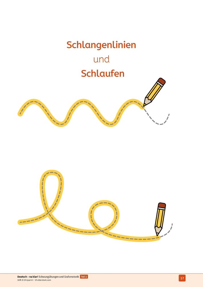 Weitere Ansicht: Deutsch - na klar! Schwungübungen und Grafomotorik Teil 1