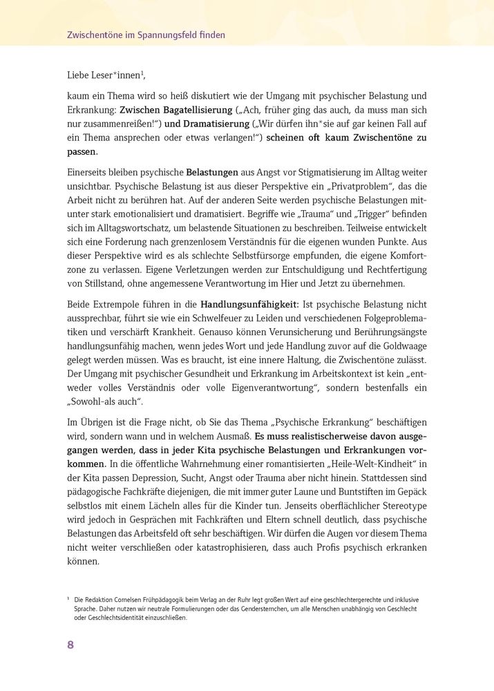 Weitere Ansicht: Psychische Erkrankungen im Kita-Team | Lena Wellen