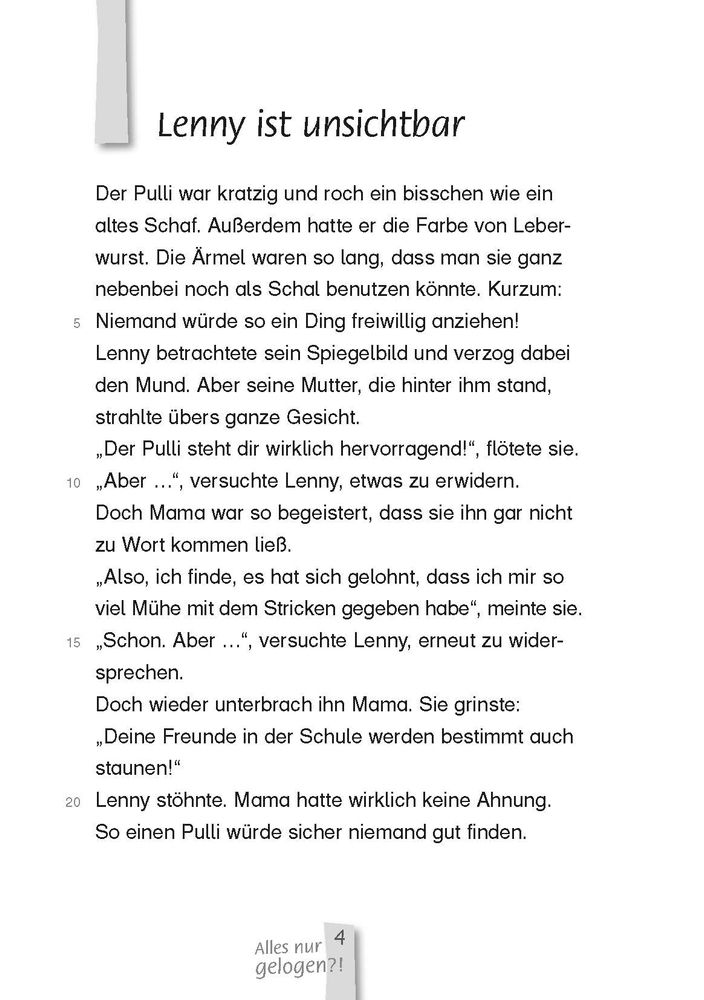 Weitere Ansicht: Alles nur gelogen?! - Lesestufe 3 | Petra Bartoli y Eckert
