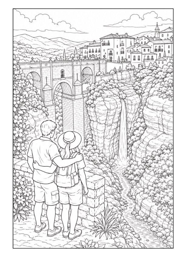 Weitere Ansicht: SPANIEN Malbuch für Erwachsene mit 50 wunderschönen Ausmalmotiven | Josef Mickey Müller