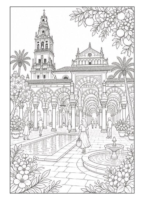 Weitere Ansicht: SPANIEN Malbuch für Erwachsene mit 50 wunderschönen Ausmalmotiven | Josef Mickey Müller