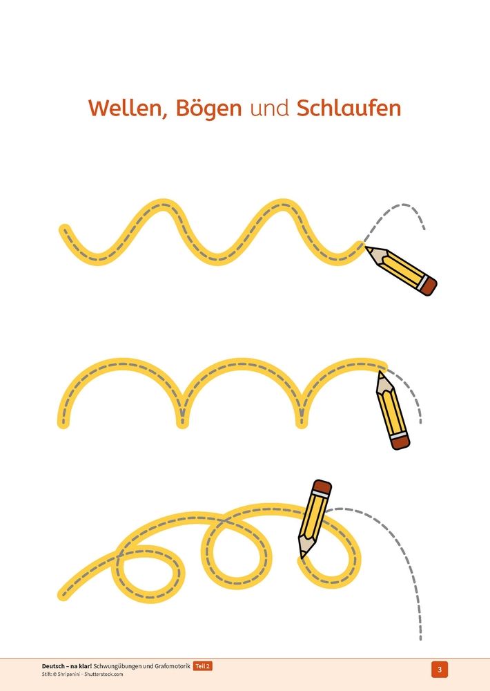 Weitere Ansicht: Deutsch - na klar! Schwungübungen und Grafomotorik Teil 2