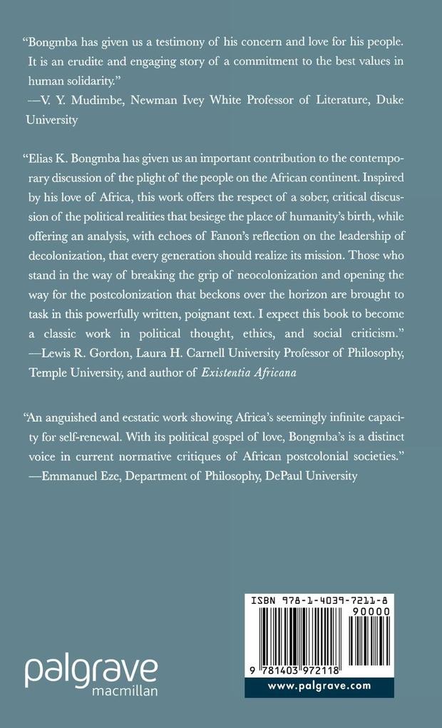 Weitere Ansicht: The Dialectics of Transformation in Africa | E. Bongmba, Elias K. Bongmba