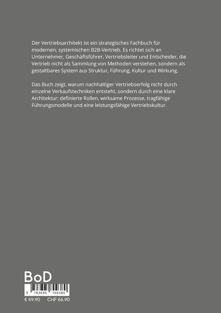 Weitere Ansicht: Der Vertriebsarchitekt | Andreas Sawall