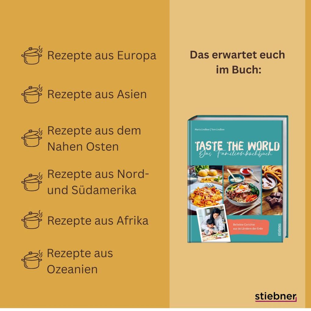 Weitere Ansicht: Taste the World Das Familienkochbuch | Maria Lindboe, Tore Lindboe