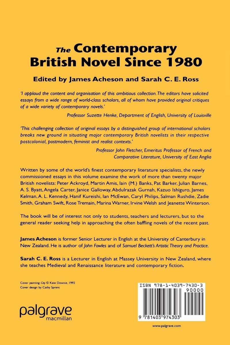 Weitere Ansicht: The Contemporary British Novel Since 1980