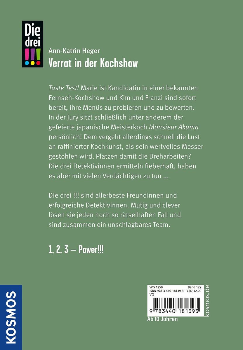 Weitere Ansicht: Die drei !!!, 122, Verrat in der Kochshow | Ann-Katrin Heger