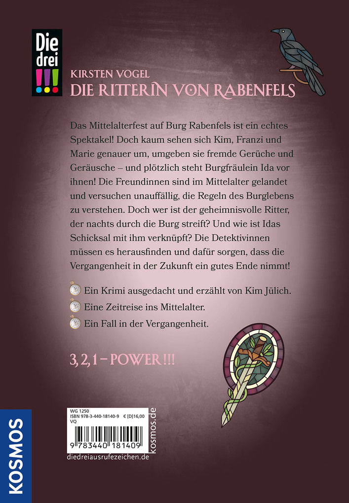 Weitere Ansicht: Die drei !!!, Die Ritterin von Rabenfels | Kirsten Vogel