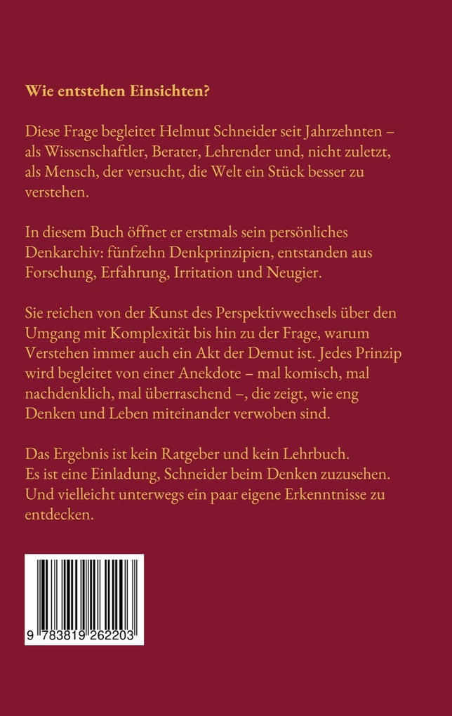 Weitere Ansicht: 15 Schneidi-Denkprinzpien | Helmut Schneider