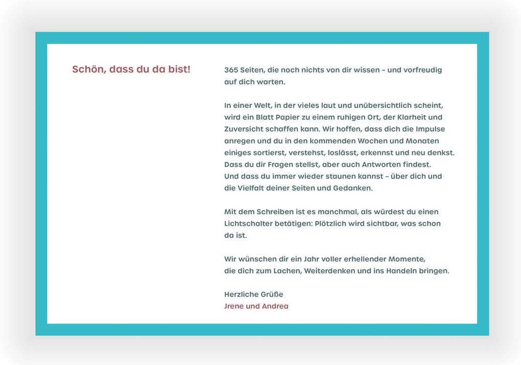 Weitere Ansicht: 365 neue Seiten von dir | Jrene Rolli, Andrea Keller