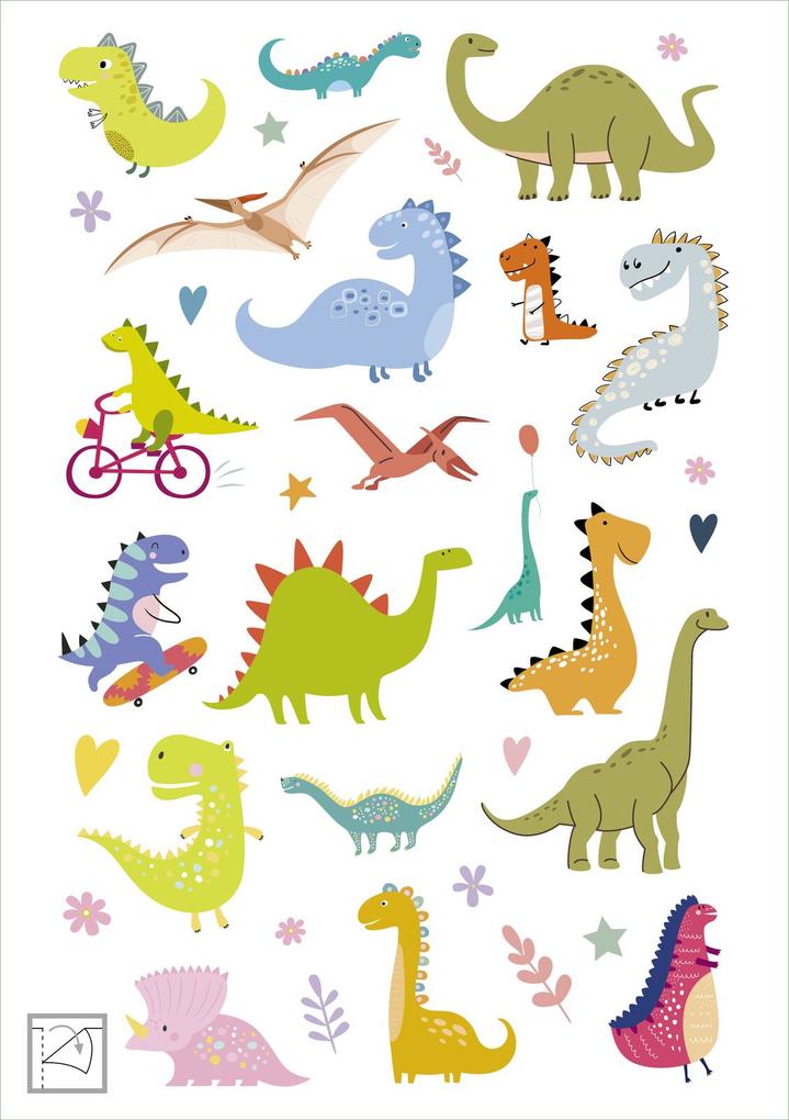 Weitere Ansicht: Glanz-Sticker - Dinosaurier
