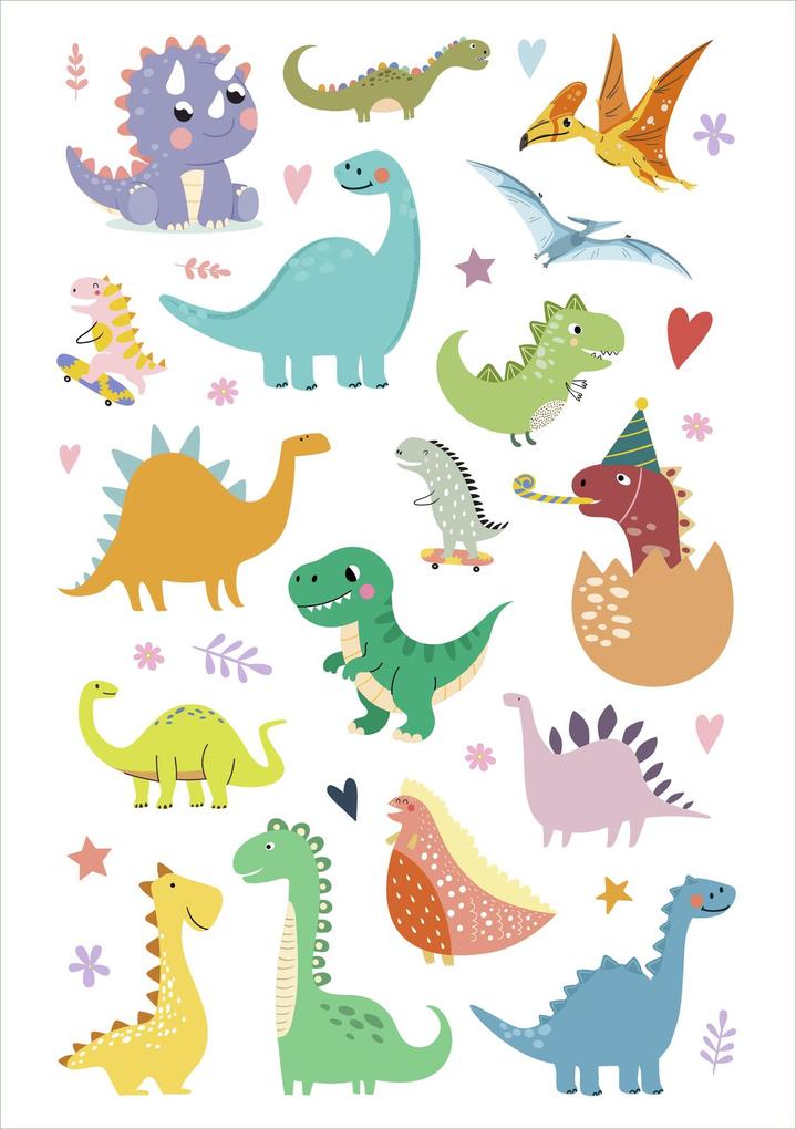Weitere Ansicht: Glanz-Sticker - Dinosaurier
