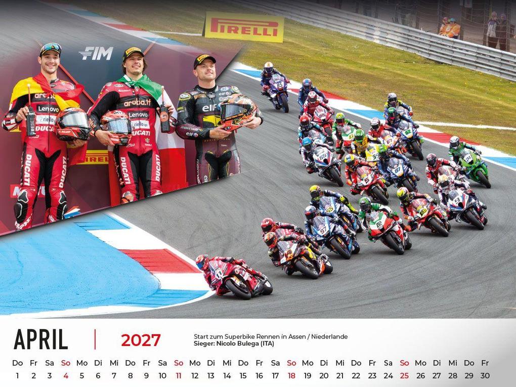 Weitere Ansicht: Superbike WM Kalender 2027 | Frank Pommer