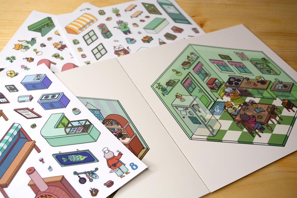 Weitere Ansicht: Mein 3D-Stickerhaus - Cozy Zuhause