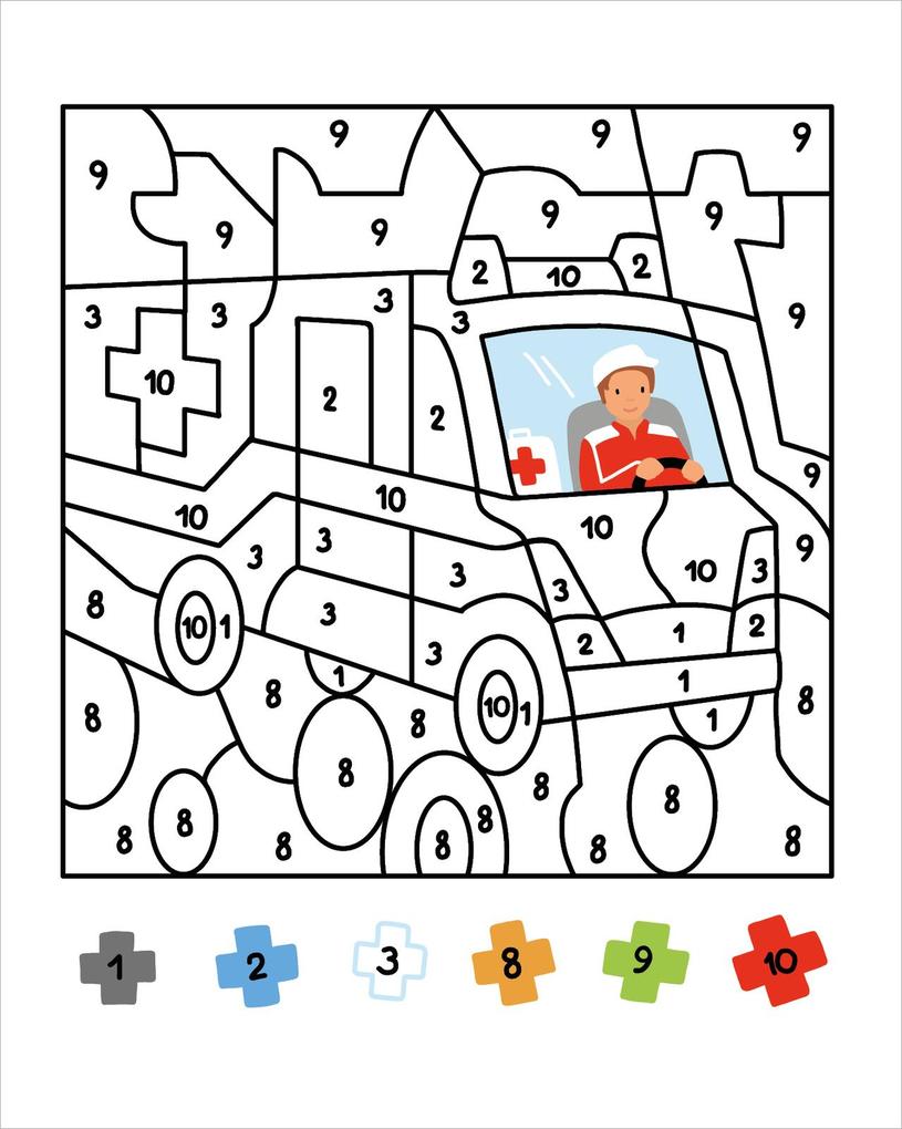 Weitere Ansicht: Malen nach Zahlen Mini - Fahrzeuge