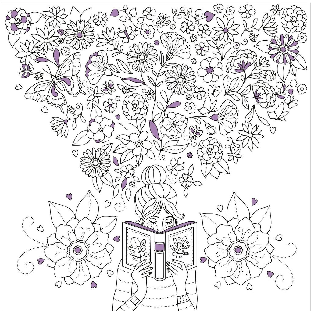 Weitere Ansicht: I Love Books - Ausmalbuch