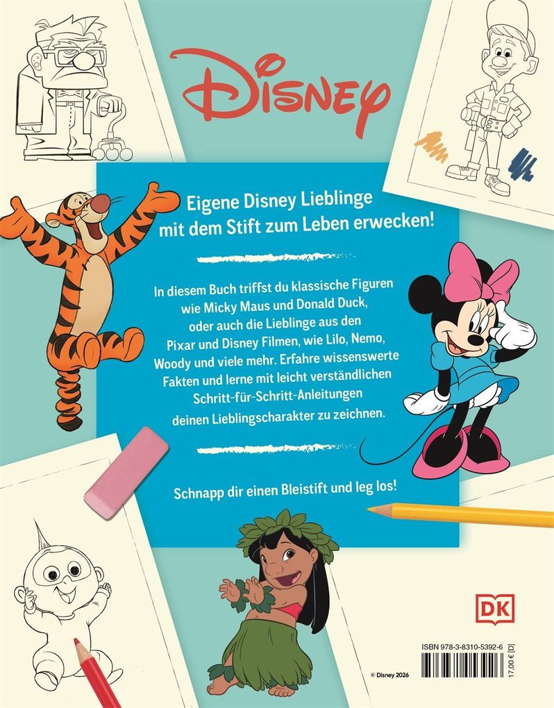 Weitere Ansicht: Disney. So zeichnest du deine Lieblingscharaktere