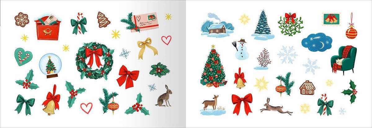 Weitere Ansicht: Wundervolle Weihnachtssticker