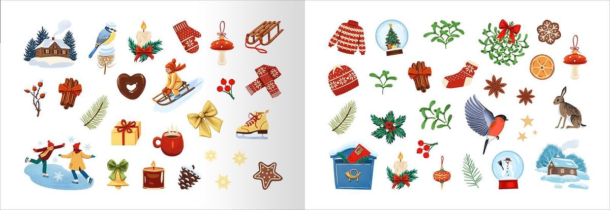 Weitere Ansicht: Wundervolle Weihnachtssticker