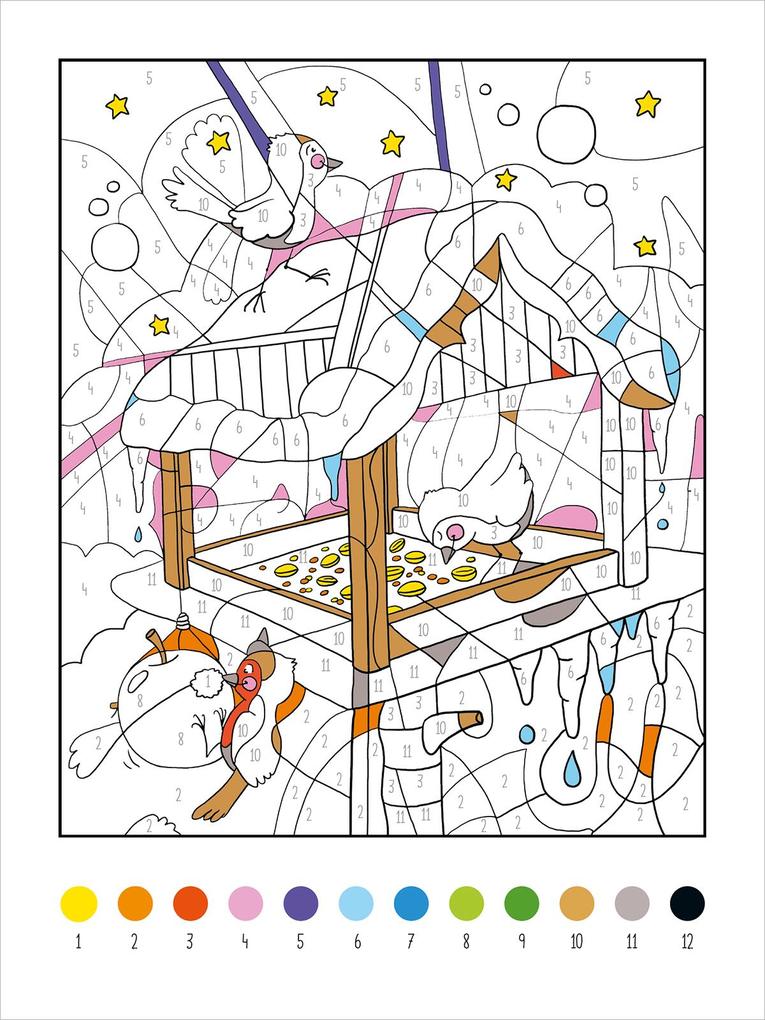 Weitere Ansicht: Mein dickes Malen-nach-Zahlen-Buch - Im Winter