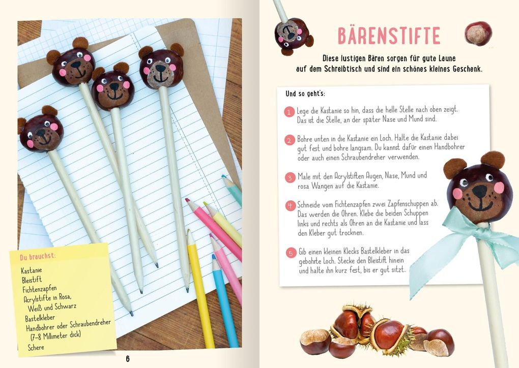 Weitere Ansicht: Mein Kastanien-Bastelbuch | Pia Deges