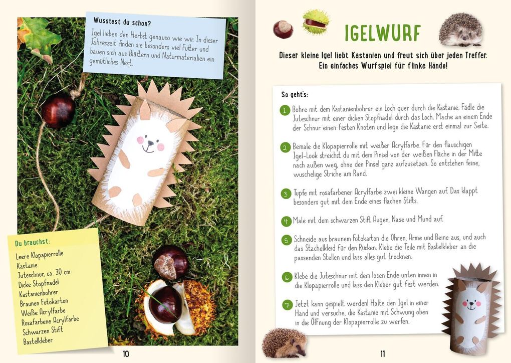 Weitere Ansicht: Mein Kastanien-Bastelbuch | Pia Deges