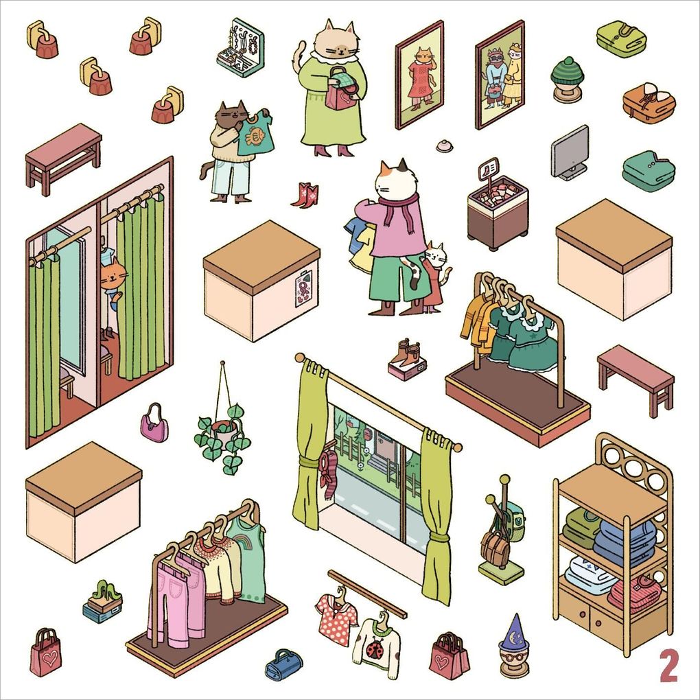 Weitere Ansicht: Mein 3D-Stickerhaus - Cozy Stadtbummel
