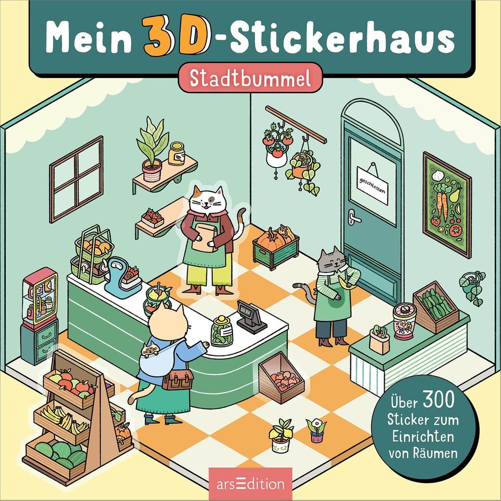 Weitere Ansicht: Mein 3D-Stickerhaus - Cozy Stadtbummel