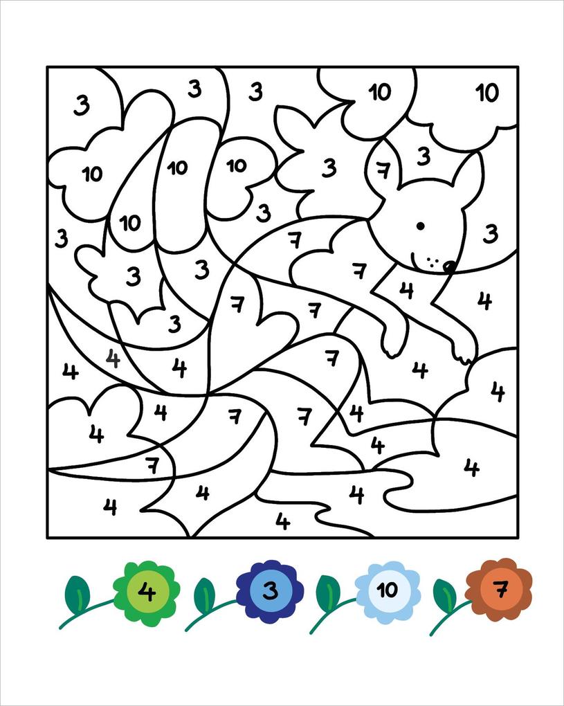 Weitere Ansicht: Malen nach Zahlen Mini - Zoo