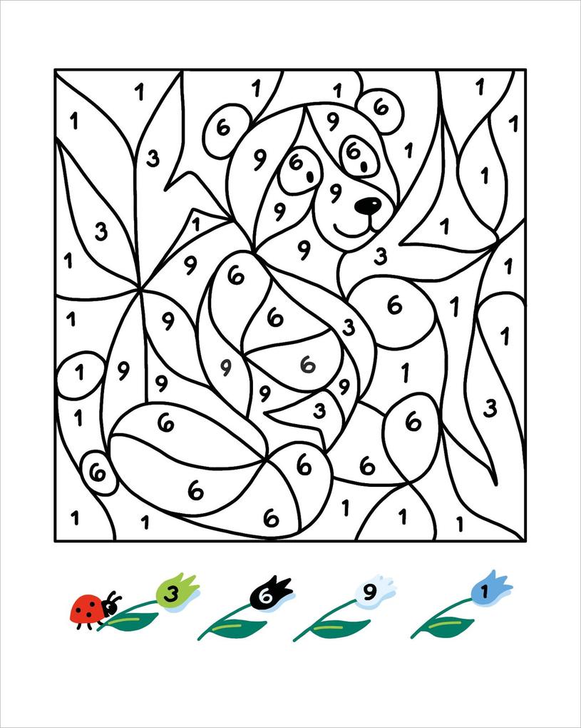 Weitere Ansicht: Malen nach Zahlen Mini - Zoo