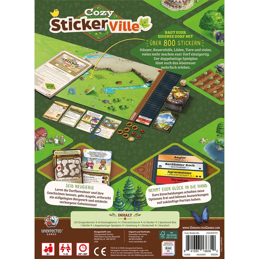 Weitere Ansicht: Unexpected Games - Cozy Stickerville | Corey Konieczka
