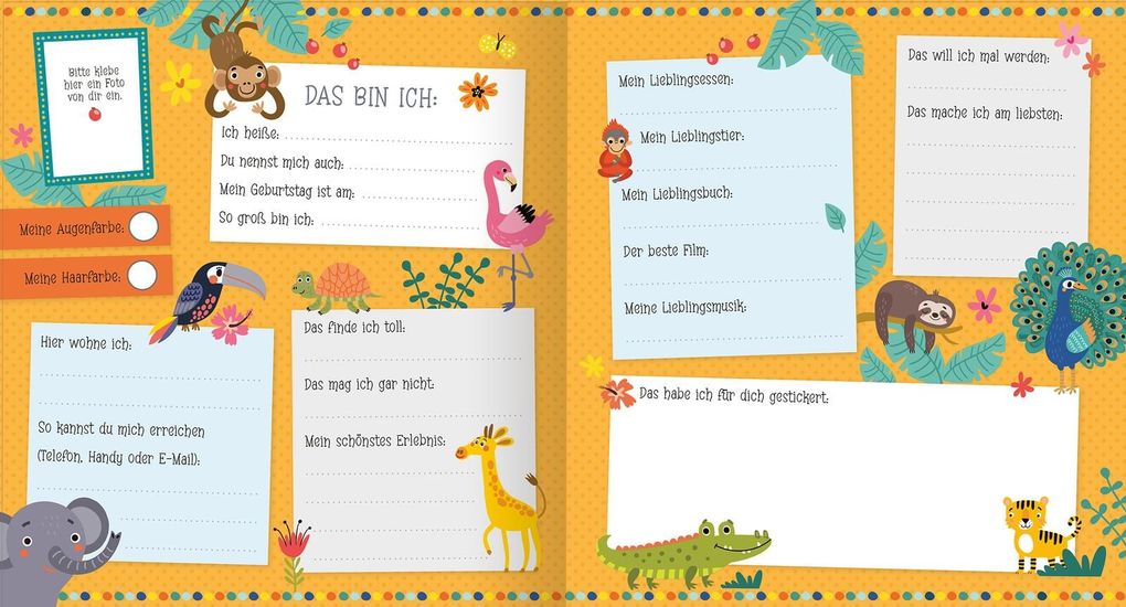 Weitere Ansicht: Alle meine Freunde - Panda | Mit über 300 Stickern