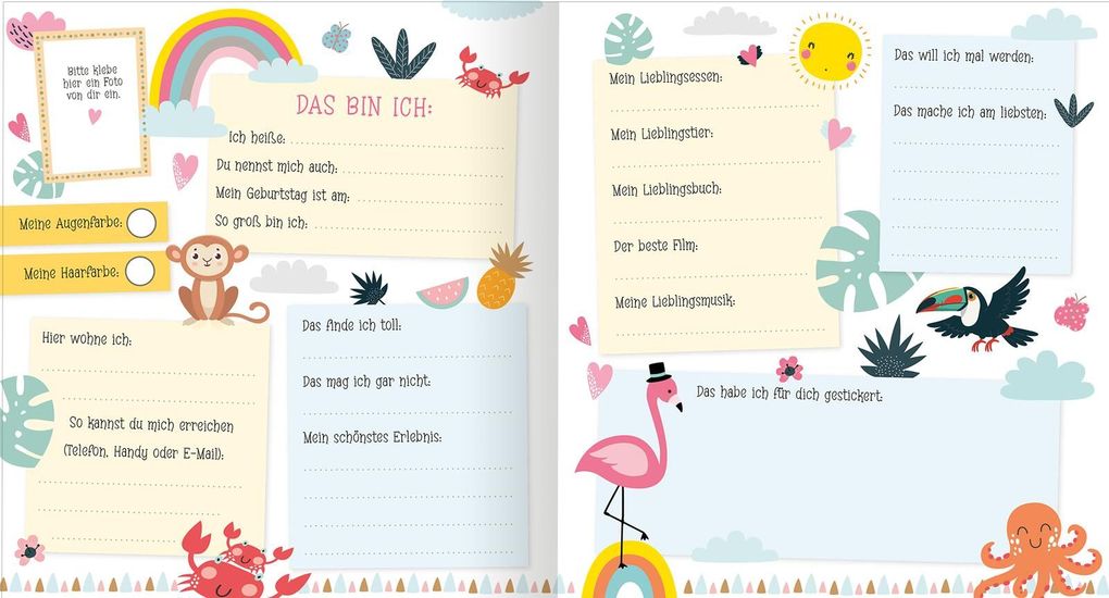 Weitere Ansicht: Alle meine Freunde - Panda | Mit über 300 Stickern