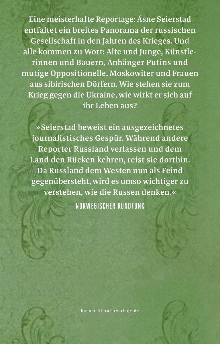 Weitere Ansicht: Der Krieg ist anderswo | Åsne Seierstad