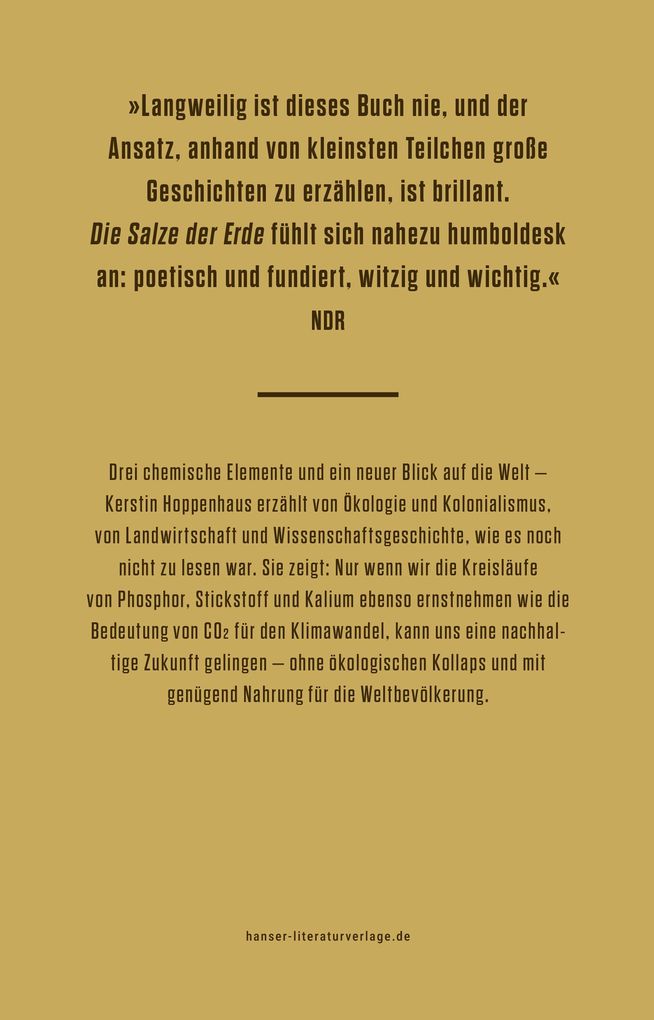 Weitere Ansicht: Die Salze der Erde | Kerstin Hoppenhaus