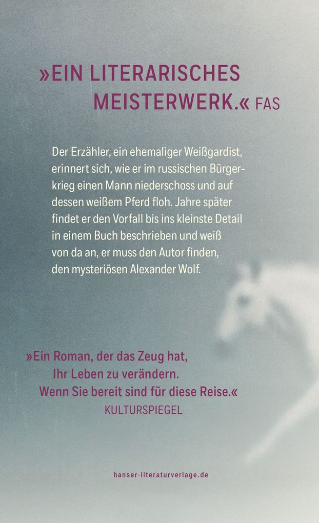 Weitere Ansicht: Das Phantom des Alexander Wolf | Gaito Gasdanow