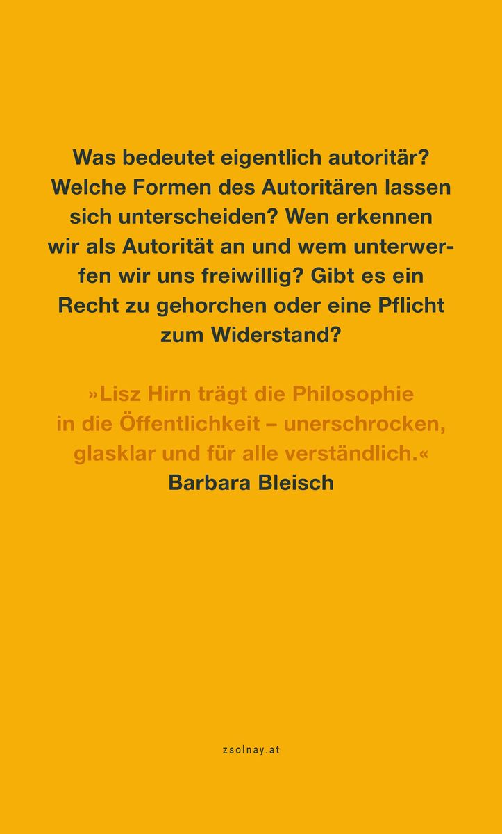 Weitere Ansicht: Gehorchen | Lisz Hirn