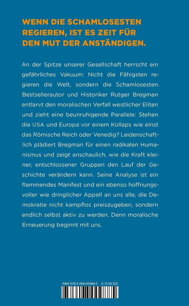 Weitere Ansicht: Die Rückkehr der Hoffnung | Rutger Bregman
