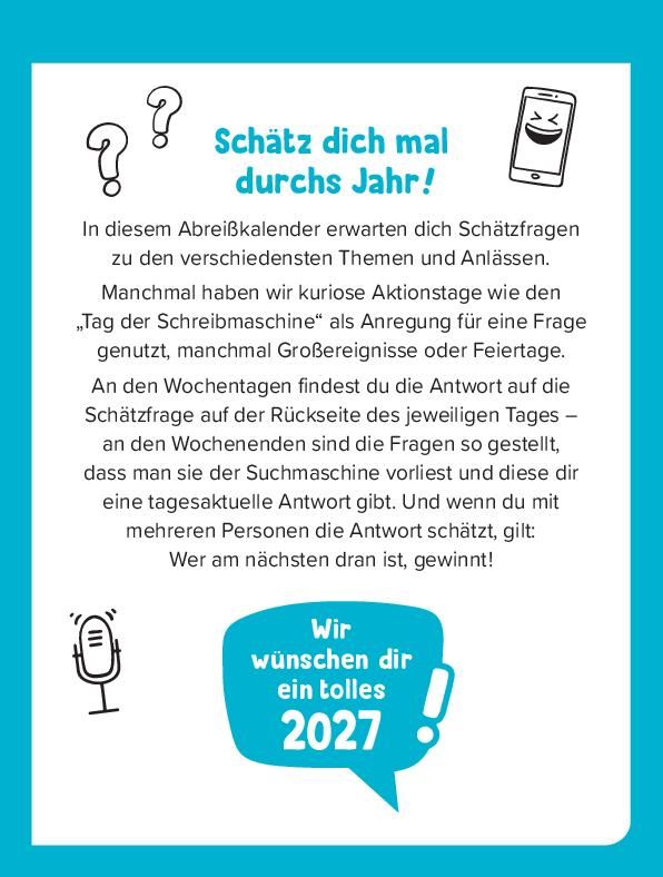 Weitere Ansicht: Schätz mal! Kalender 2027