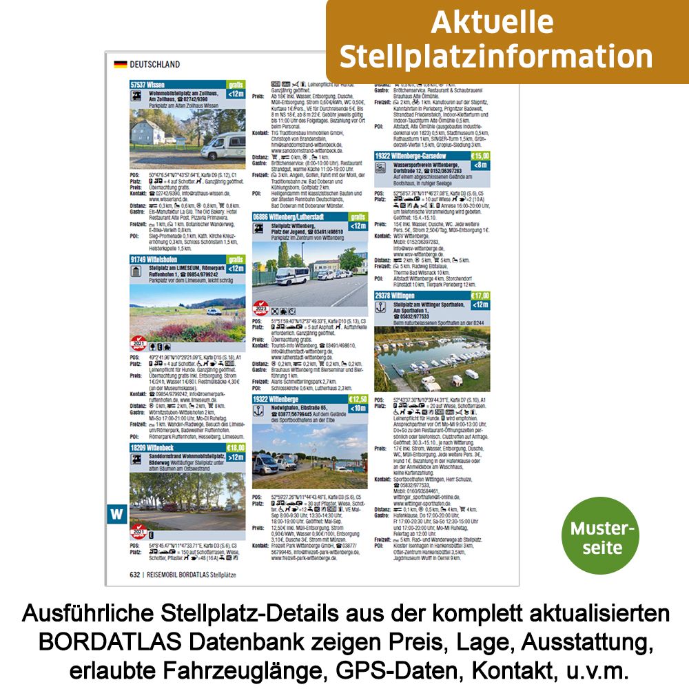 Weitere Ansicht: Bordatlas Stellplatzführer 2027