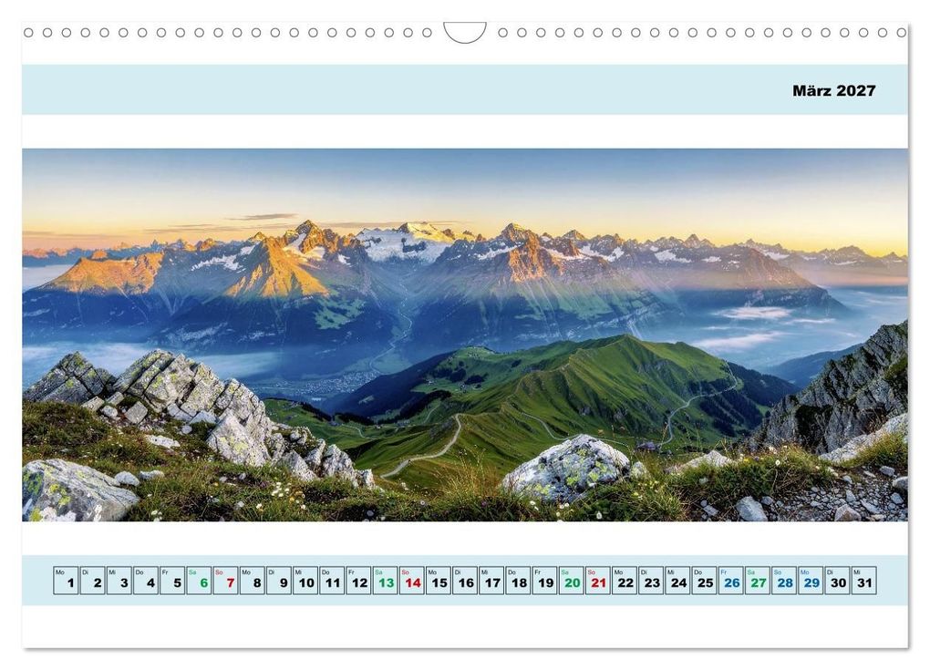 Weitere Ansicht: Alpen - Panorama - Mehr Aussicht geht nicht (Wandkalender 2027 DIN A3 quer), CALVENDO Monatskalender | Torsten Irmer, Calvendo