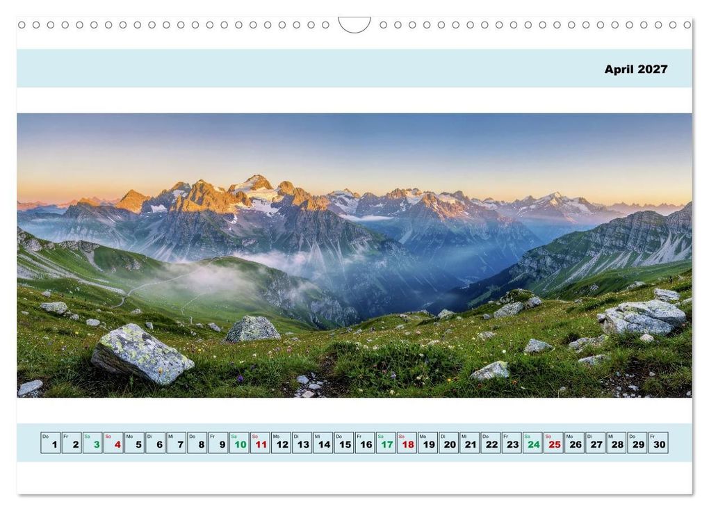 Weitere Ansicht: Alpen - Panorama - Mehr Aussicht geht nicht (Wandkalender 2027 DIN A3 quer), CALVENDO Monatskalender | Torsten Irmer, Calvendo