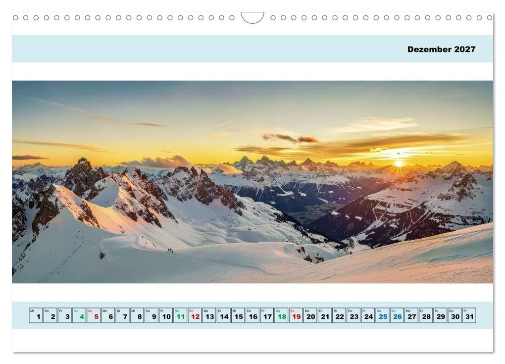 Weitere Ansicht: Alpen - Panorama - Mehr Aussicht geht nicht (Wandkalender 2027 DIN A3 quer), CALVENDO Monatskalender | Torsten Irmer, Calvendo