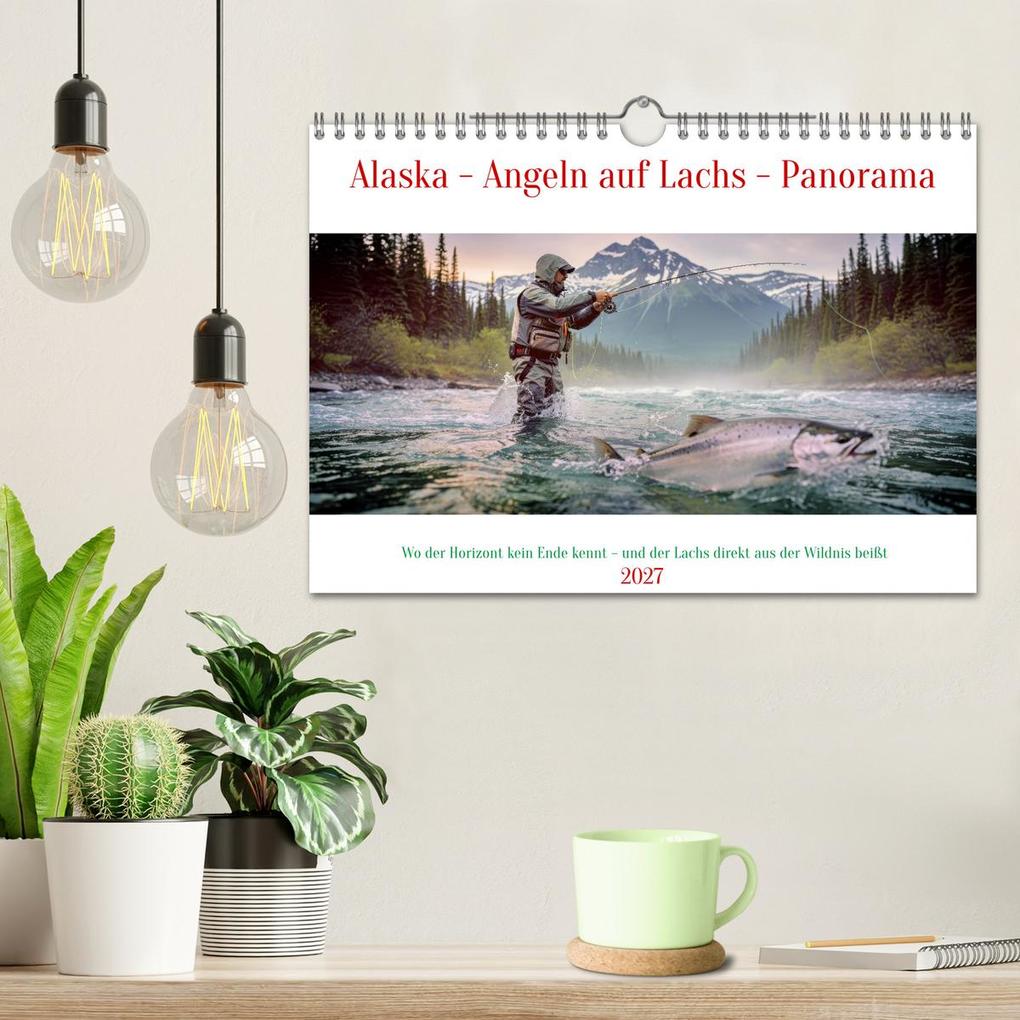 Weitere Ansicht: Alaska - Angeln auf Lachs - Panorama (Wandkalender 2027 DIN A4 quer), CALVENDO Monatskalender | Torsten Irmer, Calvendo