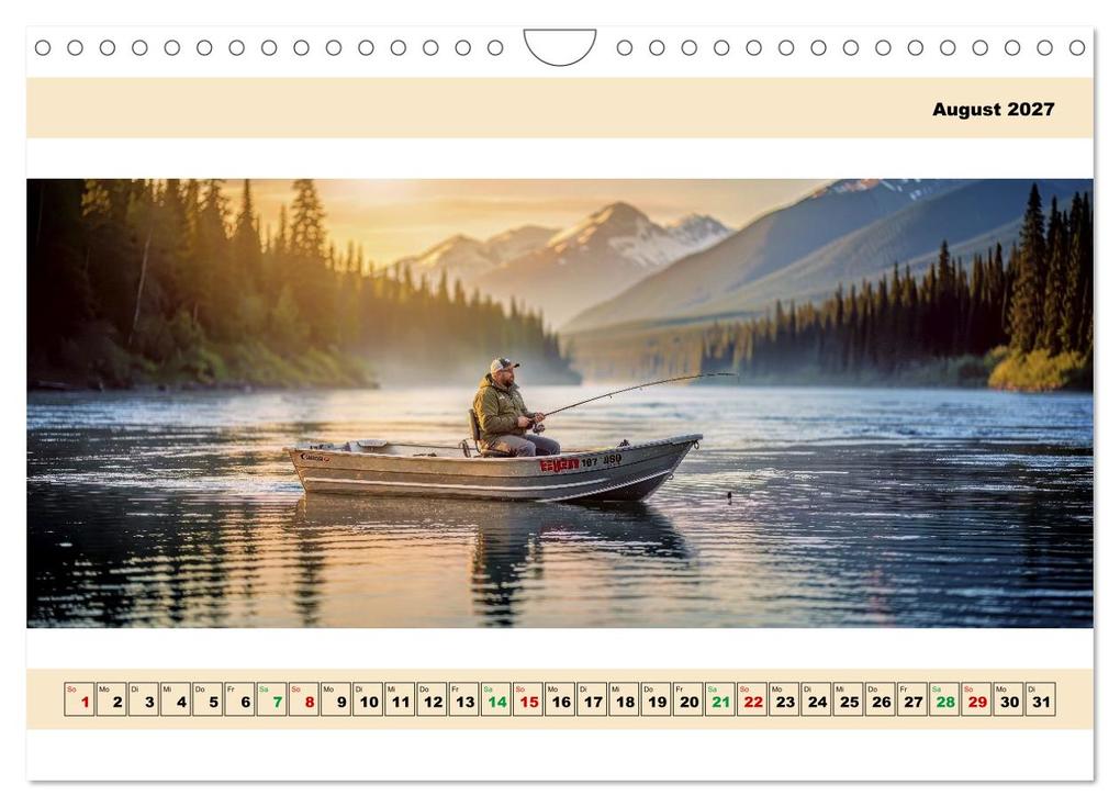 Weitere Ansicht: Alaska - Angeln auf Lachs - Panorama (Wandkalender 2027 DIN A4 quer), CALVENDO Monatskalender | Torsten Irmer, Calvendo