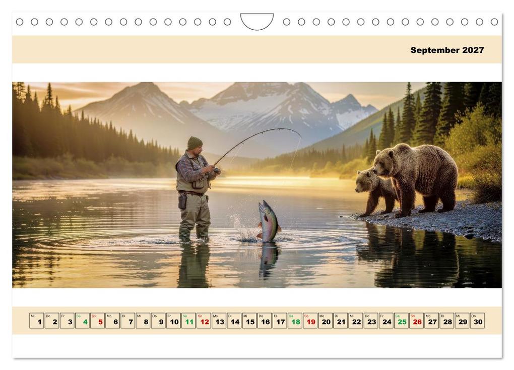 Weitere Ansicht: Alaska - Angeln auf Lachs - Panorama (Wandkalender 2027 DIN A4 quer), CALVENDO Monatskalender | Torsten Irmer, Calvendo