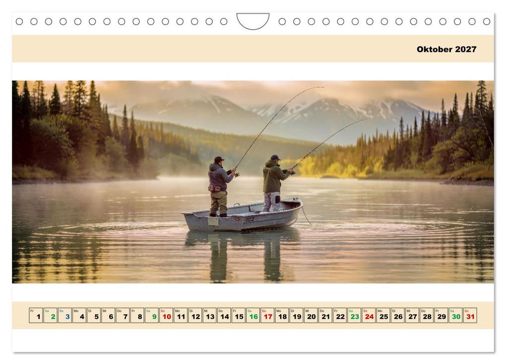 Weitere Ansicht: Alaska - Angeln auf Lachs - Panorama (Wandkalender 2027 DIN A4 quer), CALVENDO Monatskalender | Torsten Irmer, Calvendo
